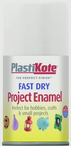 PlastiKote – Fast Dry Enamel Aerosol – Gloss White 100ml