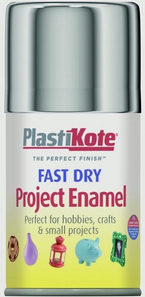 PlastiKote – Fast Dry Enamel Aerosol – Chrome 100ml