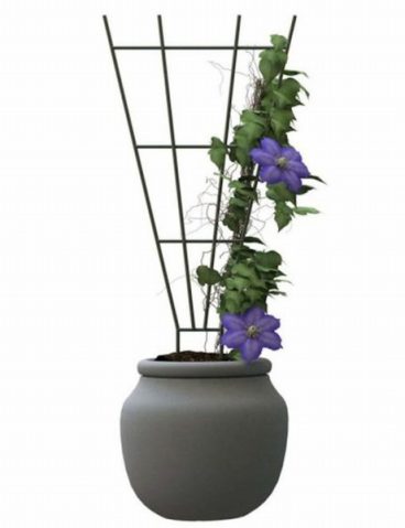 Panacea Fan Pot Trellis – Green