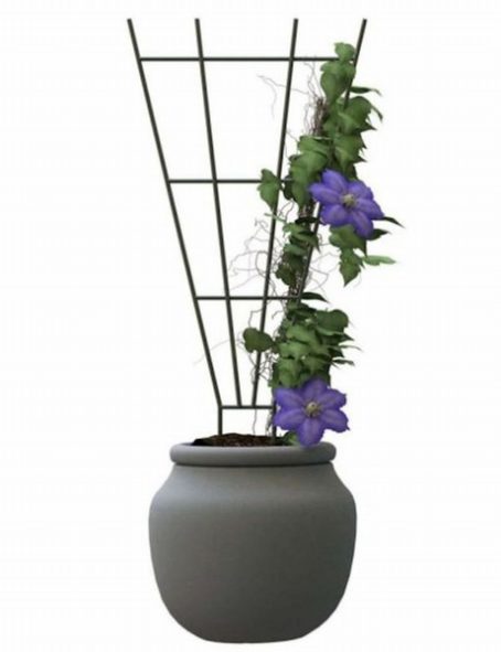 Panacea Fan Pot Trellis - Green