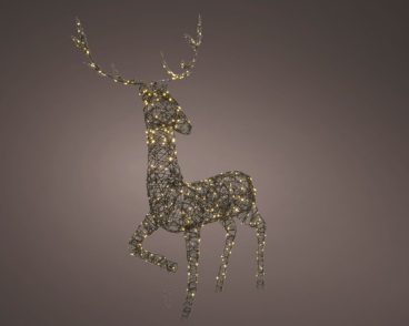 LED WICKER REINDEER WARM 124CM