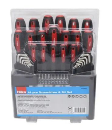 SCREWDRIVER & BIT SET 44PCE