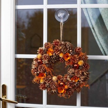 WREATH COPPER CONE 30CM