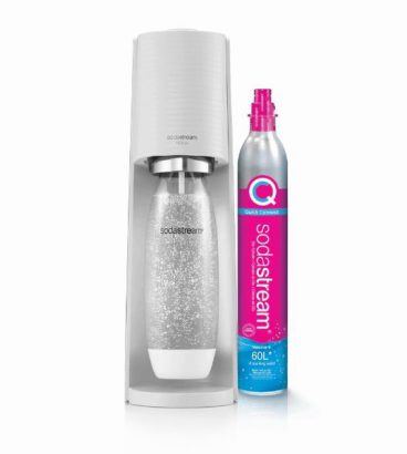 SODASTREAM MACHINE TERRA WHITE (PINK BOTTLES)