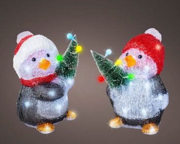 Kaemingk – LED Acrylic Snowball Penguin 35cm