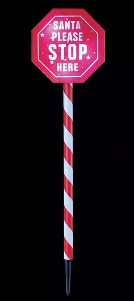Premier – Acrylic LED Santa Stop Sign 80cm