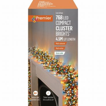 Premier – 768 LED Compact Cluster Lights Multi 4.5M