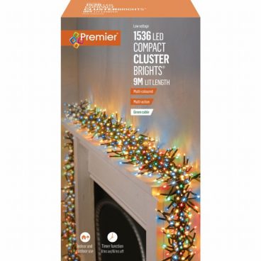 Premier – 1536 LED Compact Cluster Lights Multi 9M