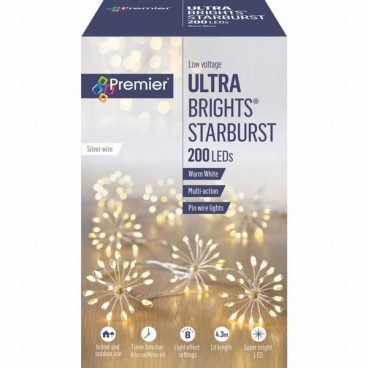 Premier – 200 LED UltraBrights Starburst Warm 2.25M