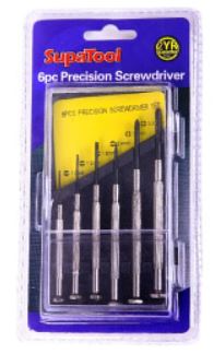 PRECISION SCREWDRIVER SET SUPA 6 PCE