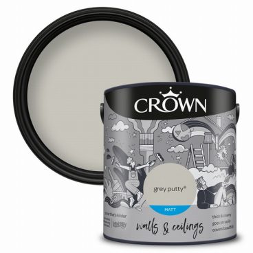 Crown – Matt Emulsion Grey Putty 2.5L