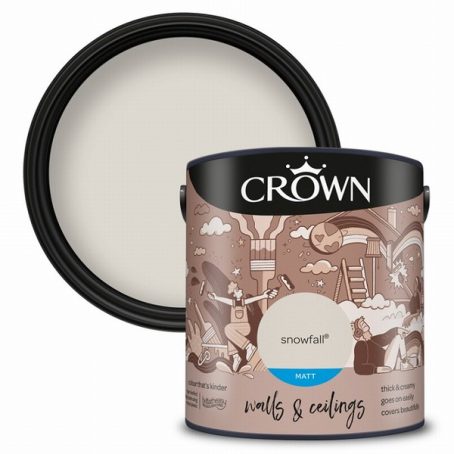Crown - Matt Emulsion Snowfall 2.5L