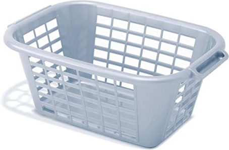 ADDIS ECO GREY RECT LAUNDRY BASKET 40L