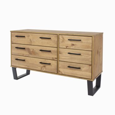 TEXAS WIDE CHEST 3+3 DRAWERS