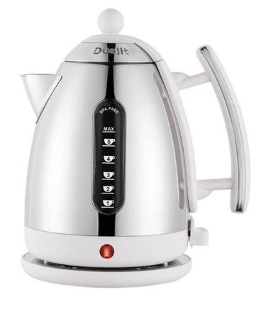 Dualit – Jug Kettle – Stainless Steel with White Trim 1.5L