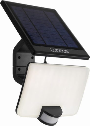 SOLAR FLOODLIGHT PIR BLACK 11W 1500L*