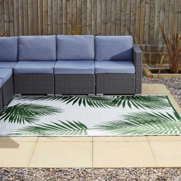 RUG ALFRESCO TROPICANA GREEN 150 X 210CM