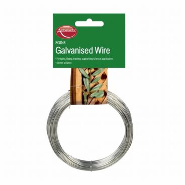 GARDEN WIRE GALV 0.8MM X 50M