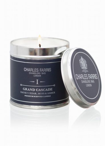 Grand Cascade Tin Candle | Smoky Cedar, Moss & Amber