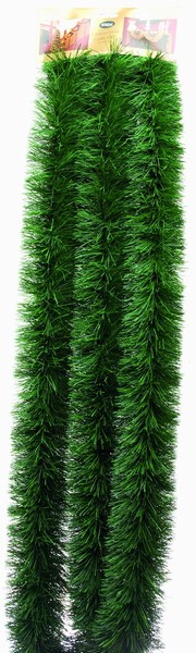 Festive – Garland Tinsel Fine Cut Green 6M