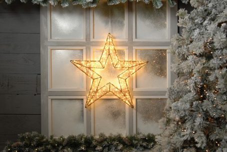 Festive - Dewdrop LED Star Warm White - 56cm