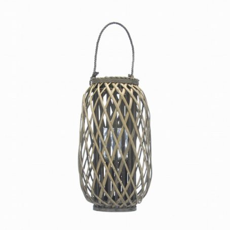 Festive - Wicker Basket with Candle Holder - 50cm