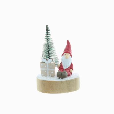 Festive – Wooden Santa & Tree – 10cm