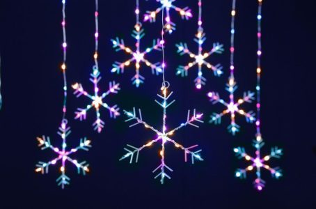 Festive - LED Snowflake Curtain Multi-Coloured 1.2m x 1.2m