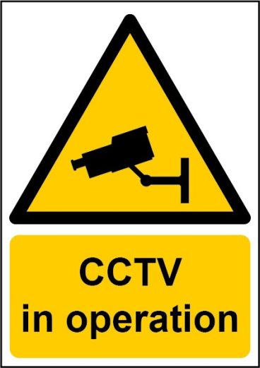 SELF ADHESIVE SIGN – CCTV IN OPERATION