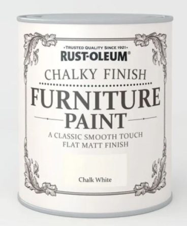 RUST-OLEUM CHALKY FINISH CHALK WHITE 750ML