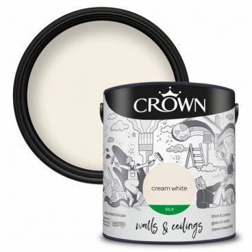 Crown – Silk Emulsion Cream White 2.5L