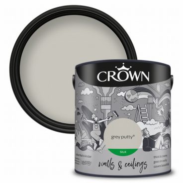 Crown – Silk Emulsion Grey Putty 2.5L