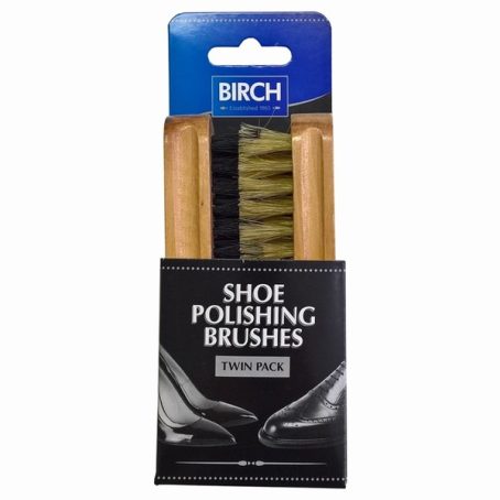 SHOE BRUSH TWIN PACK MEDIUM