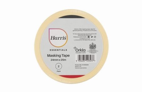 Harris - Essentials - Masking Tape - 48mm x 25m - 2 Pack