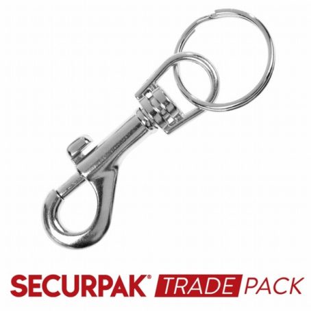 KEY RING HIPSTER STEEL W/SIDE
