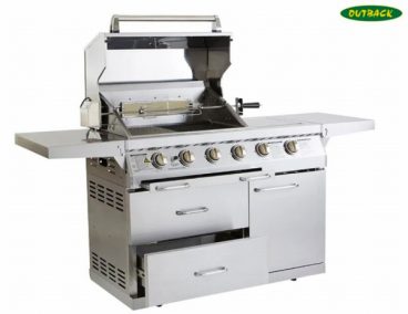 Signature 4 Burner Gas Barbecue Stainless Steel Outback
