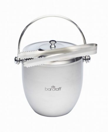 ICE BUCKET S/S WITH TONGS