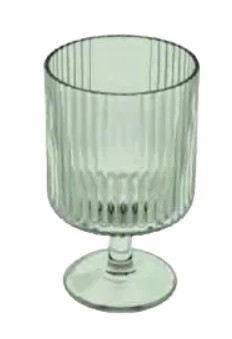 GLASSES MESA ACRYLIC WINE GOBLET GREEN