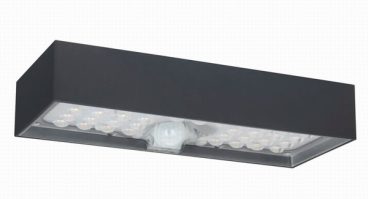 SOLAR FLOODLIGHT BRICK PIR GREY 900L IP65