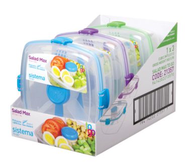 SISTEMA LUNCH BOX SALAD BOX 1.3L