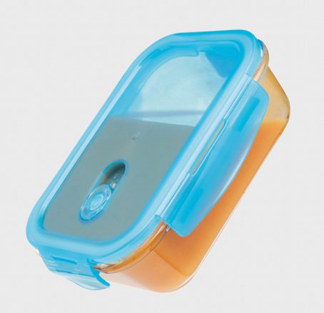 KitchenCraft Pure Seal Glass Rectangular 600ml Storage Container - Image 2