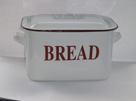 ENAMEL BREAD BIN FALCON 34CM