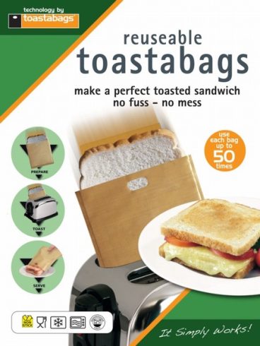 TOASTER BAGS USE 50 TIMES 2PACK