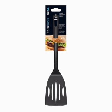 CHEFAID NYLON BLACK SLOTTED TURNER