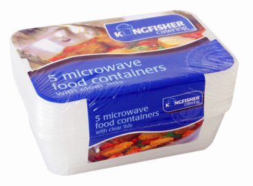 MICROWAVE CONTAINERS CLEAR PK5