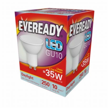 BULB LED GU10 3W (35W) DAYLIGHT EVEREADY