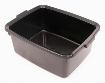 BOWL RECT BLACK 12L