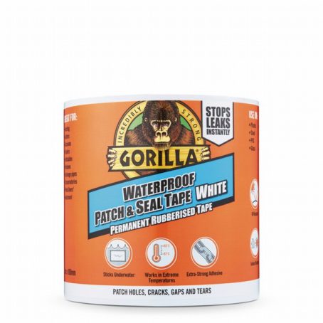 GORILLA WATERPROOF PATCH & SEAL TAPE WHITE