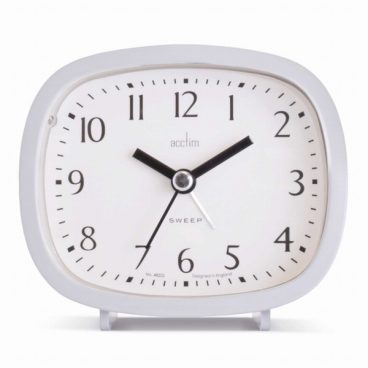 CLOCK ALARM ACCTIM HILDA WHITE