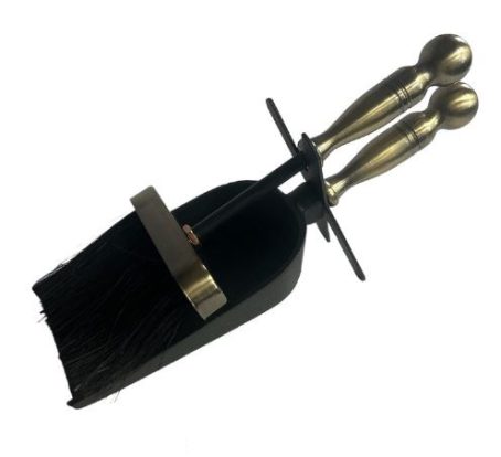 Quality Heavy Duty - Fire Shovel & Brush Set Antique